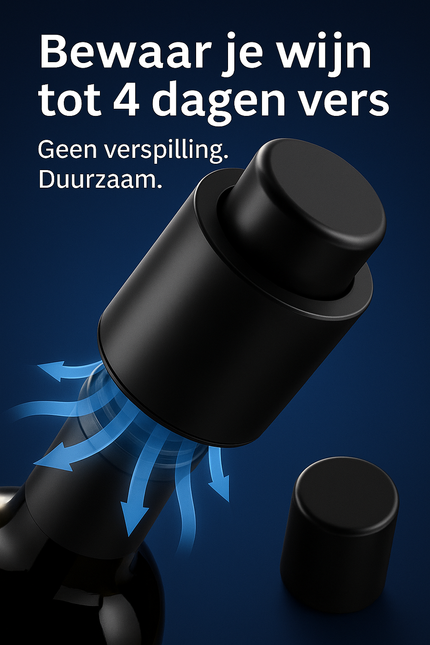 Vacuüm Stopper voor Wijnflessen