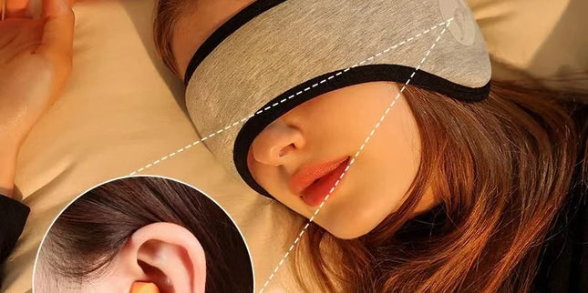 Geluidsdempend Slaapmasker met Oordopjes
