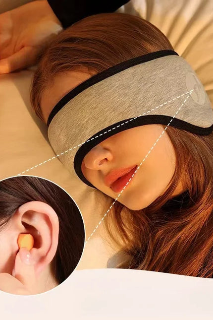 Geluidsdempend Slaapmasker met Oordopjes