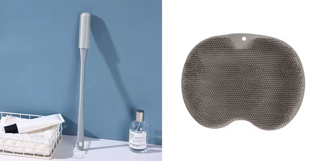 ComfortClean Voetverzorgings Set – Voet- & Teenborstel + Douchemat (Bundelvoordeel)